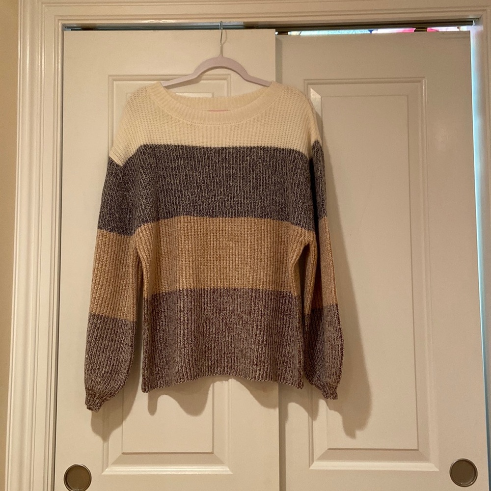 Oversized color block sweater